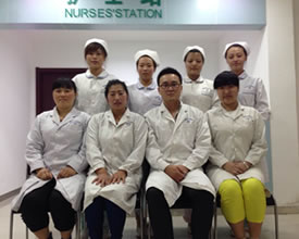 褥疮科专家合影